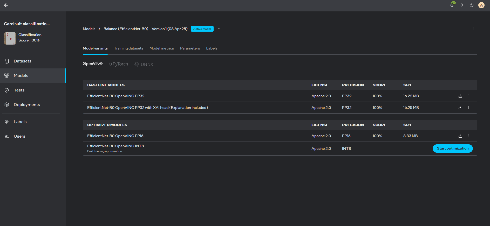 Downloading model
